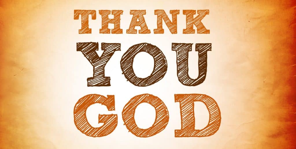 Thank you God!