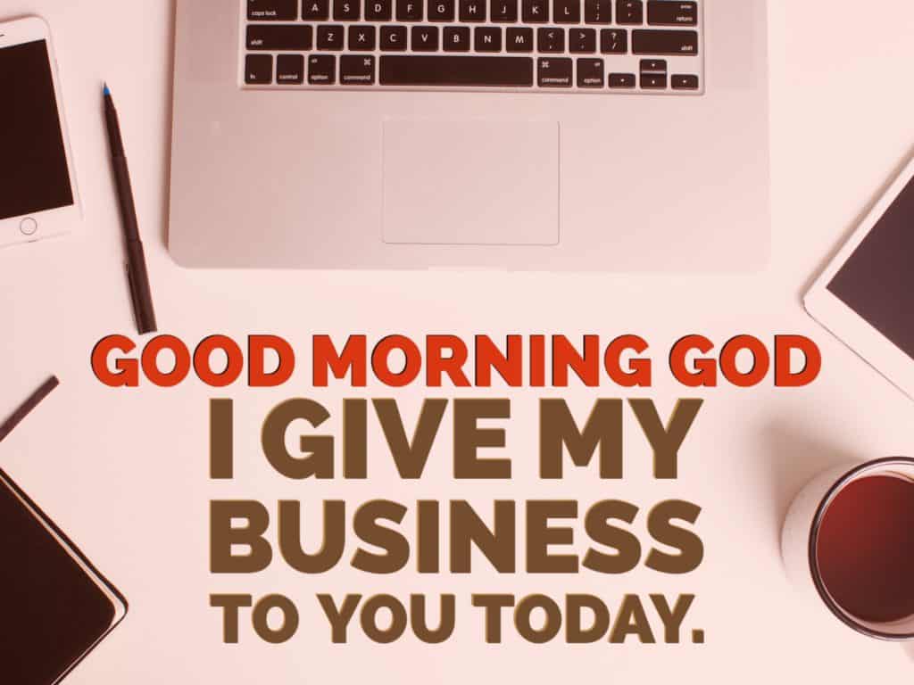 Back to God Business!